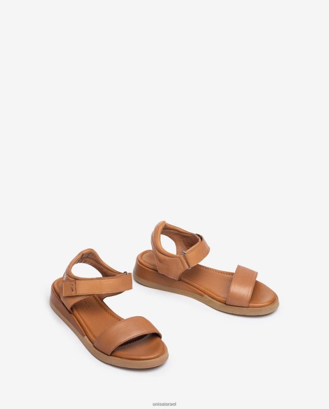 Unisa סנדל עור נוח חום נשים V2BP2113