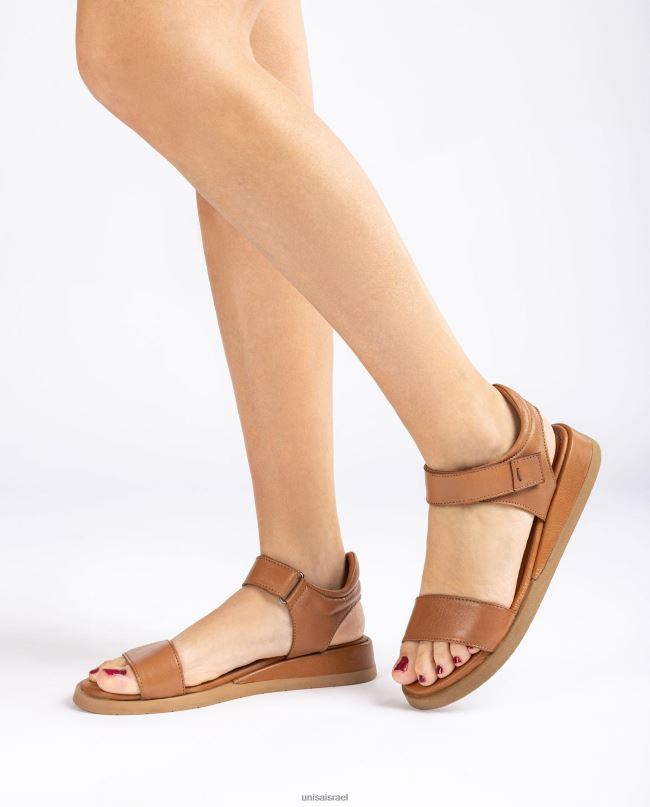 Unisa סנדל עור נוח חום נשים V2BP2113