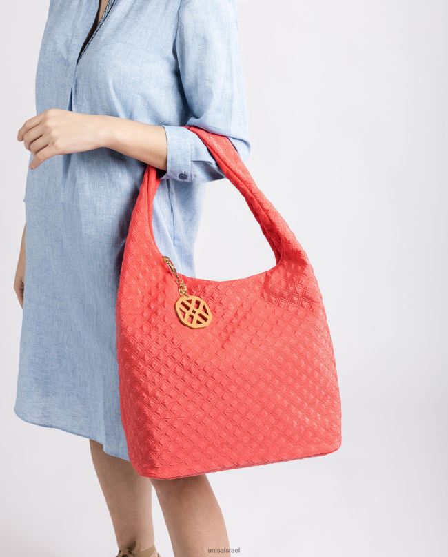 Unisa תיק יד פלורסנט מרופד אָדוֹם נשים V2BP21140