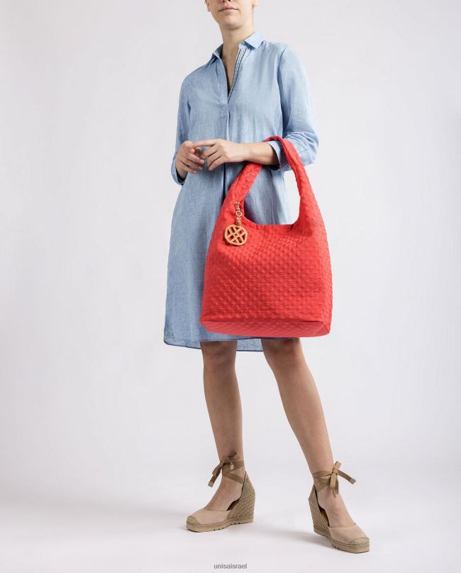 Unisa תיק יד פלורסנט מרופד אָדוֹם נשים V2BP21140