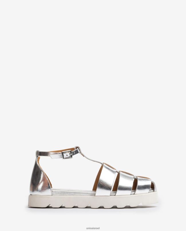 Unisa נעלי ג'לי באפקט מתכתי אופנה נשים V2BP2115
