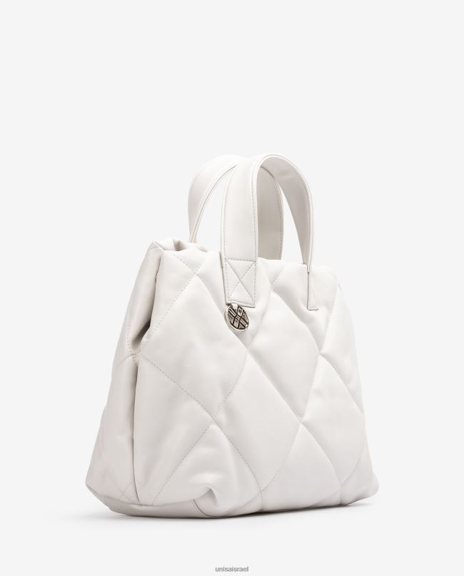 Unisa תיק יד באפקט קווילט לבן נשים V2BP21150