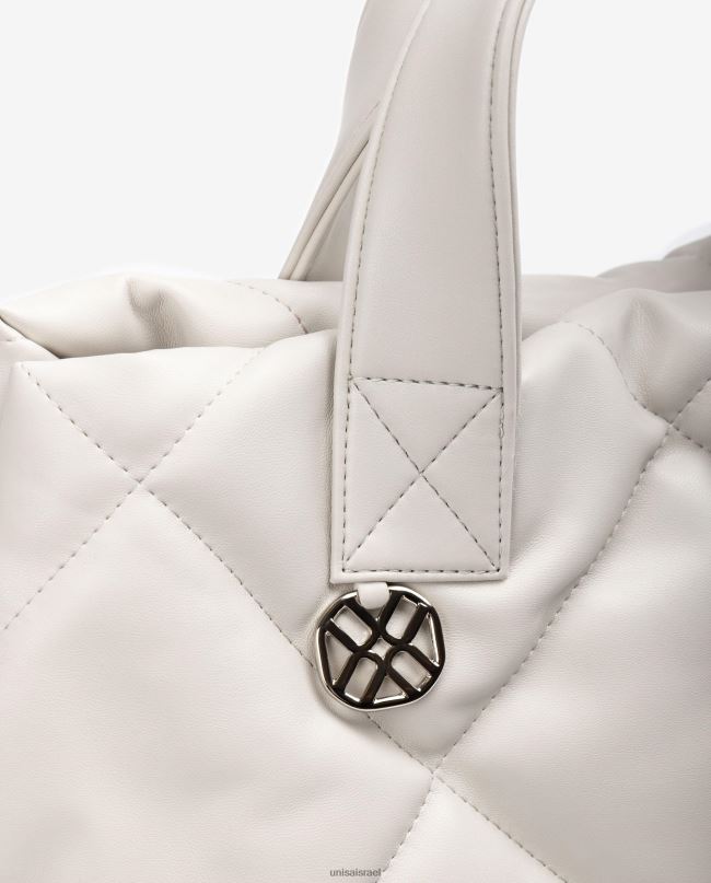 Unisa תיק יד באפקט קווילט לבן נשים V2BP21150