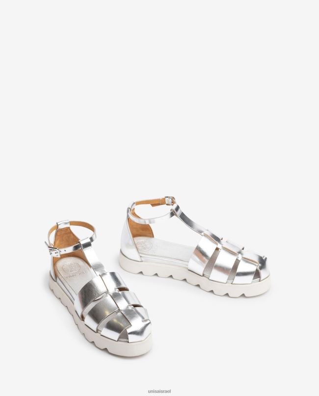 Unisa נעלי ג'לי באפקט מתכתי אופנה נשים V2BP2115