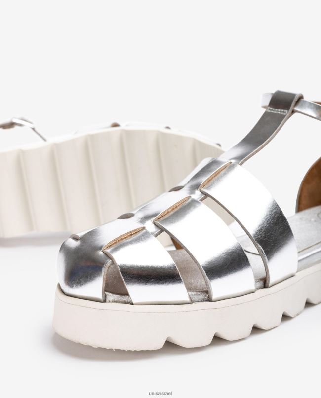 Unisa נעלי ג'לי באפקט מתכתי אופנה נשים V2BP2115