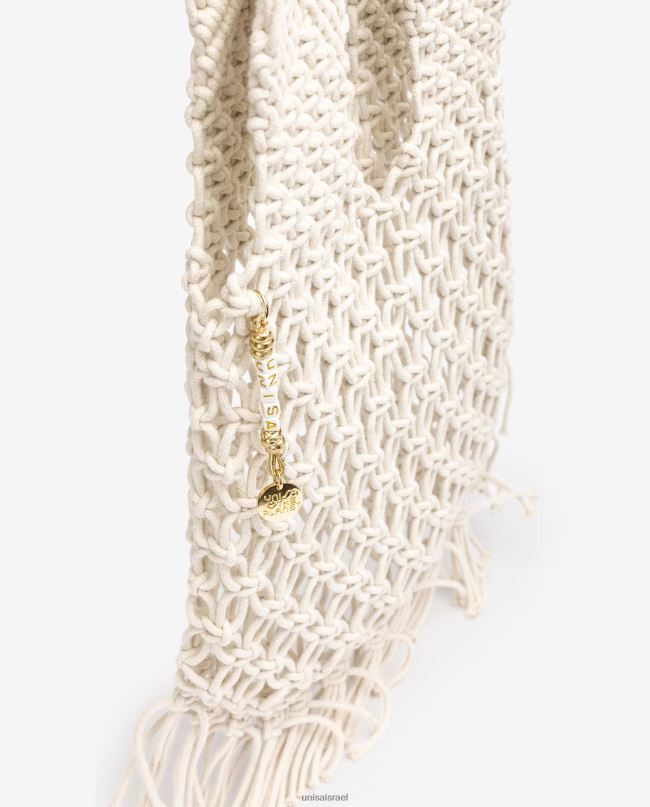 Unisa תיק כותנה קלוע ביד אופנה נשים V2BP21169