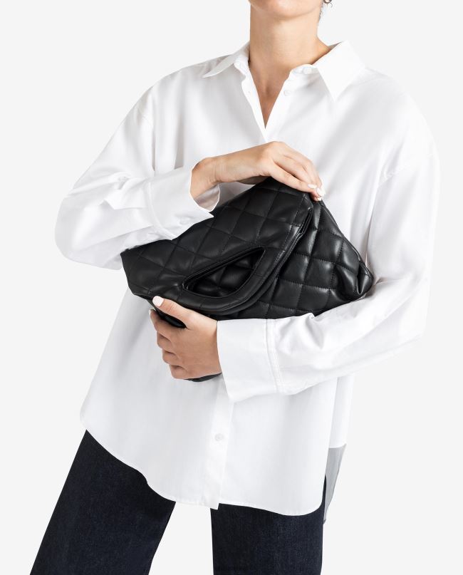 Unisa תיק מרופד עם דש מקופל שָׁחוֹר נשים V2BP21172