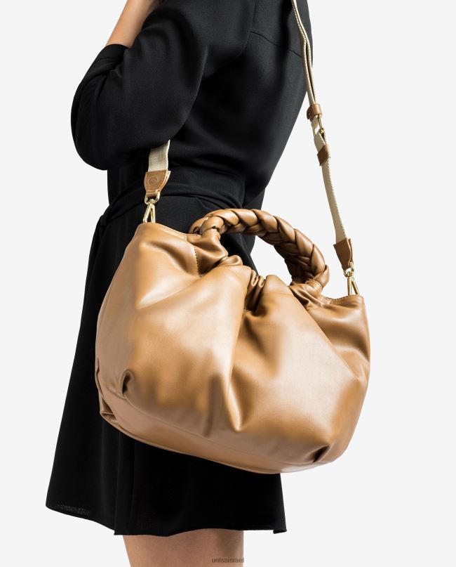 Unisa תיק ידית עגולה חום נשים V2BP21174