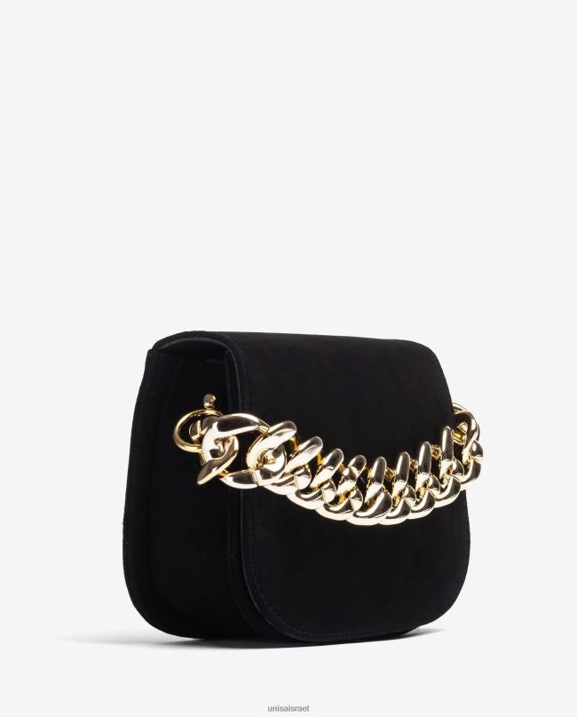 Unisa תיק יד עם שרשרת מוזהבת שָׁחוֹר נשים V2BP21184