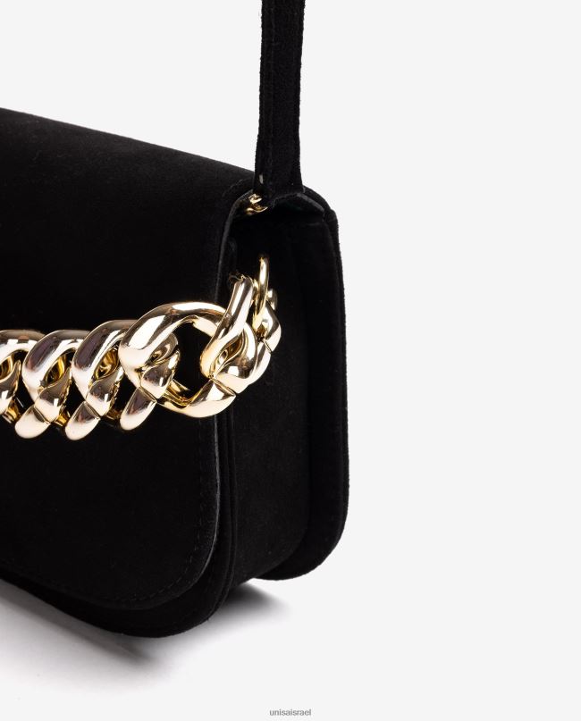 Unisa תיק יד עם שרשרת מוזהבת שָׁחוֹר נשים V2BP21184
