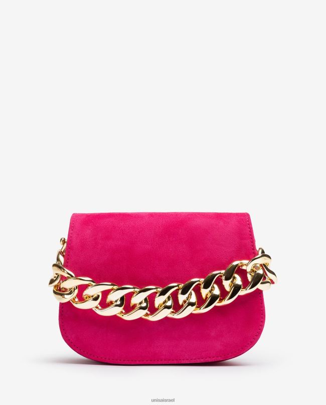 Unisa תיק יד עם שרשרת מוזהבת וָרוֹד נשים V2BP21185