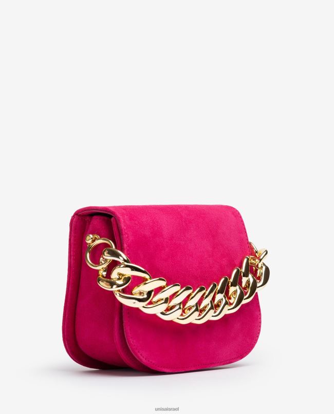 Unisa תיק יד עם שרשרת מוזהבת וָרוֹד נשים V2BP21185