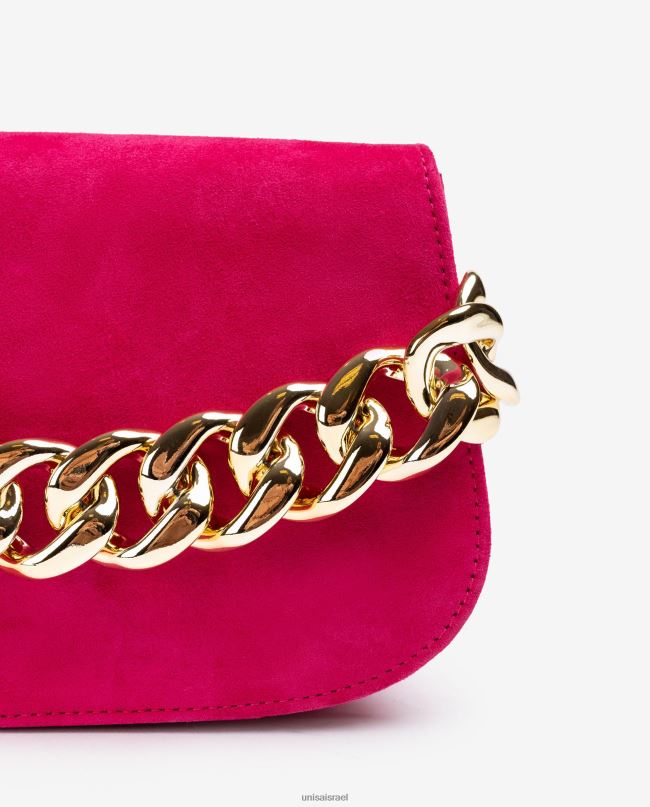 Unisa תיק יד עם שרשרת מוזהבת וָרוֹד נשים V2BP21185