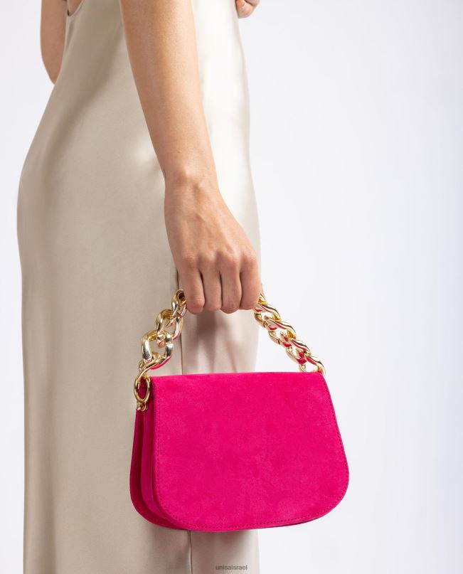 Unisa תיק יד עם שרשרת מוזהבת וָרוֹד נשים V2BP21185