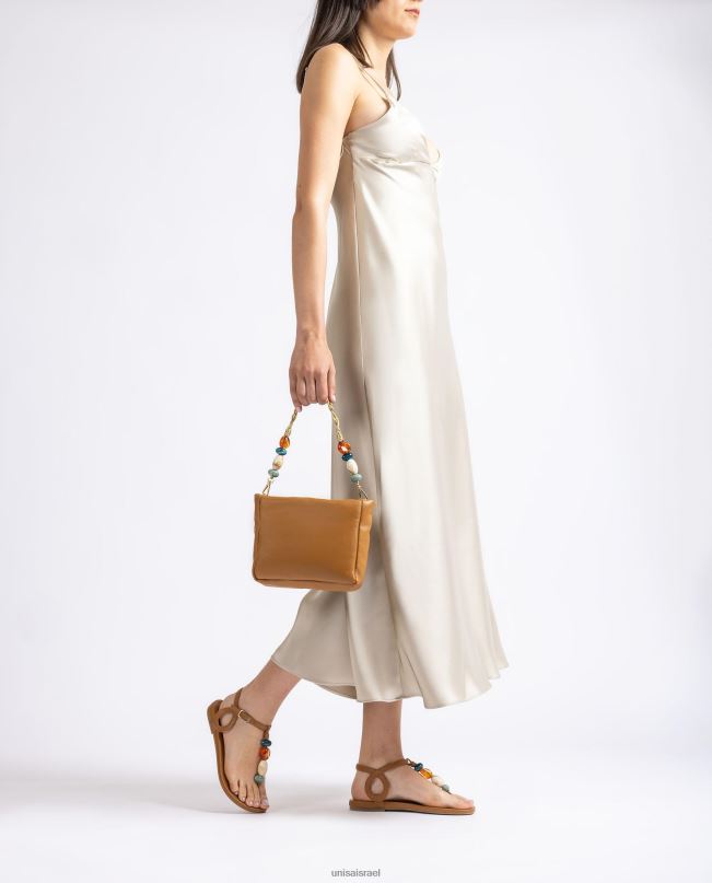 Unisa תיק יד עם עיטור חום נשים V2BP21193