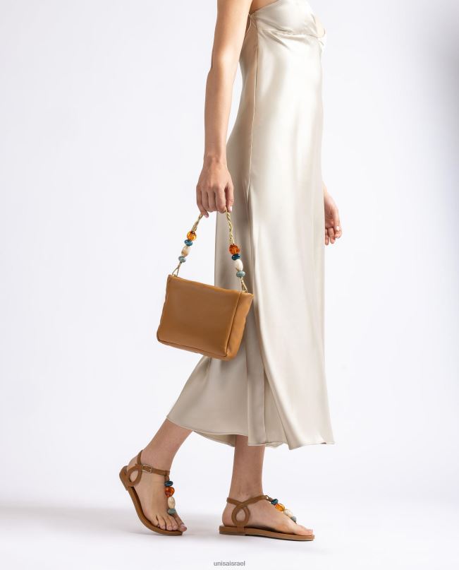 Unisa תיק יד עם עיטור חום נשים V2BP21193