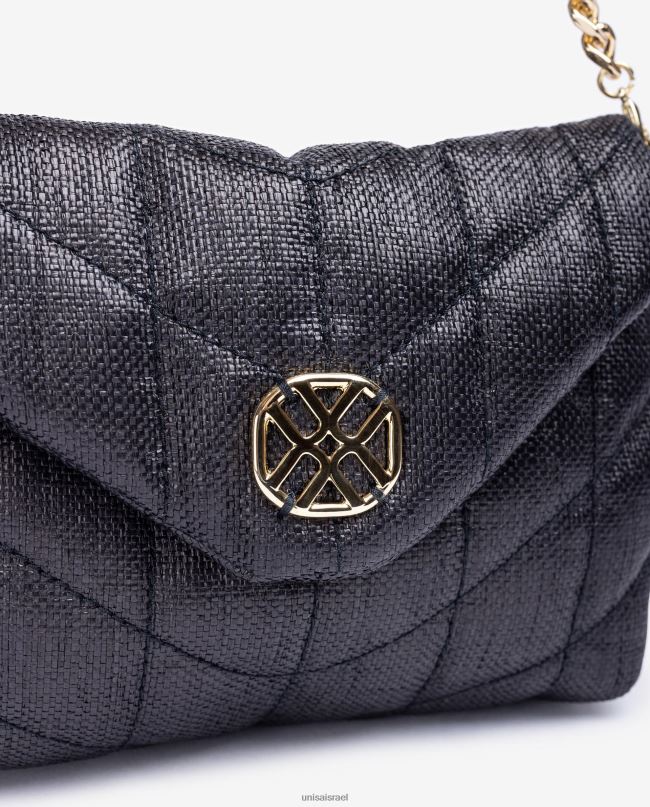 Unisa תיק יד קטן באפקט קווילט שָׁחוֹר נשים V2BP21195