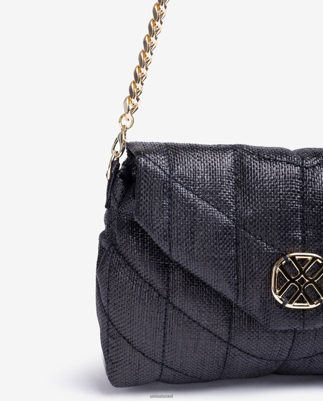 Unisa תיק יד קטן באפקט קווילט שָׁחוֹר נשים V2BP21195