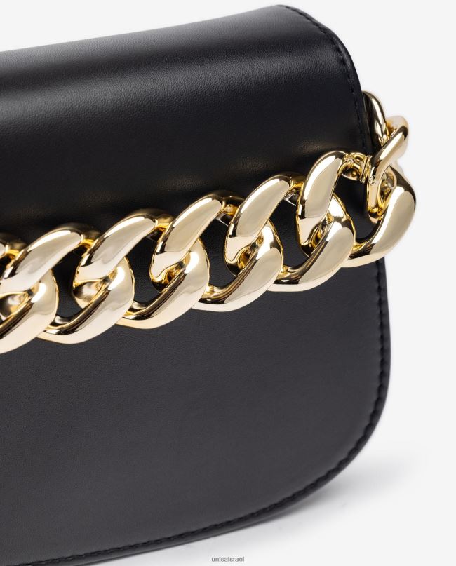 Unisa תיק יד עם שרשרת מוזהבת שָׁחוֹר נשים V2BP21199