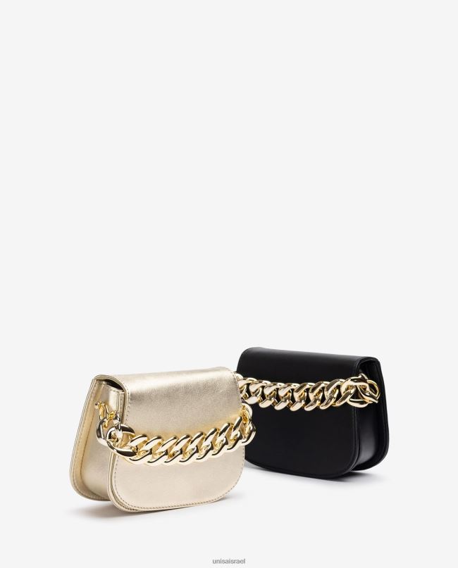 Unisa תיק יד עם שרשרת מוזהבת שָׁחוֹר נשים V2BP21199