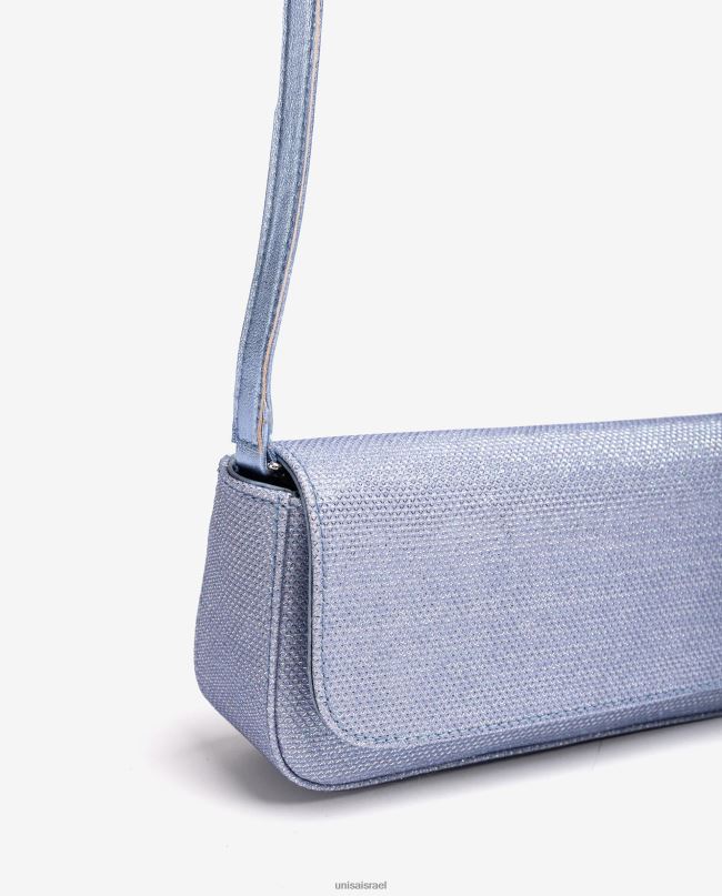 Unisa תיק צד מבריק מבד כְּחוֹל נשים V2BP21206
