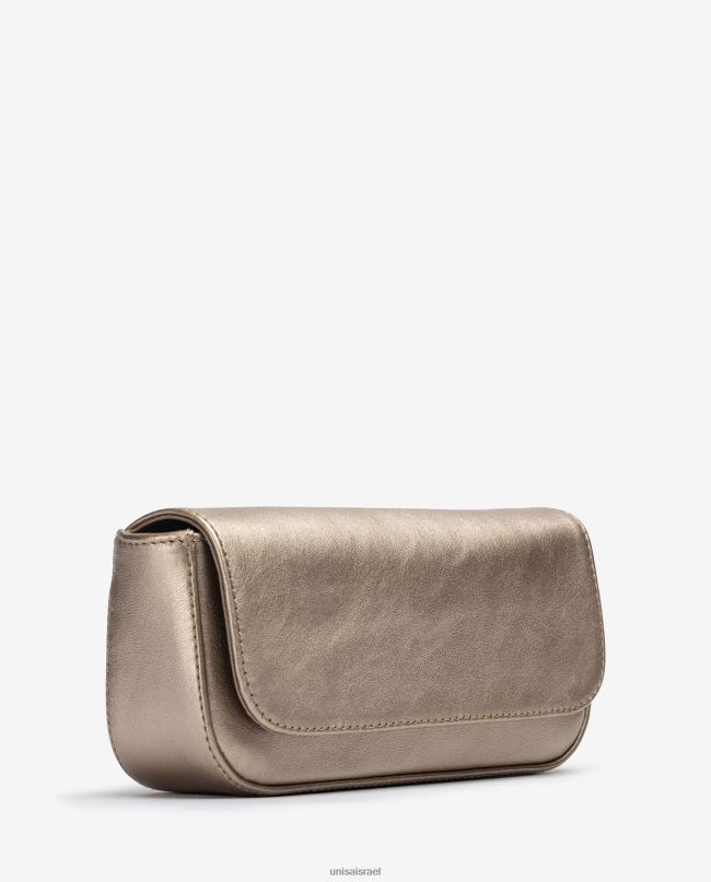 Unisa תיק צד עור באפקט מתכתי בְּרוֹנזָה נשים V2BP21207