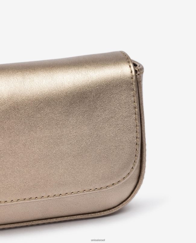 Unisa תיק צד עור באפקט מתכתי בְּרוֹנזָה נשים V2BP21207