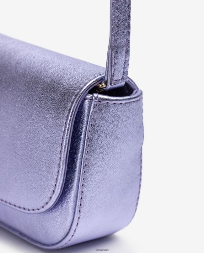 Unisa תיק צד עור באפקט מתכתי לילה נשים V2BP21208