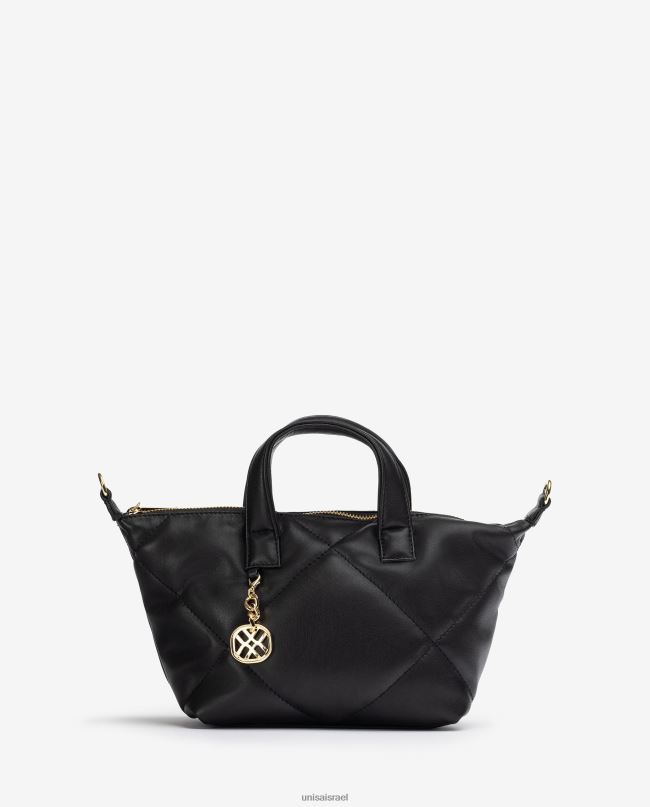 Unisa תיק יד באפקט קווילט שָׁחוֹר נשים V2BP21218