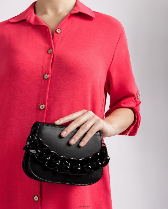 Unisa תיק יד עם שרשרת שָׁחוֹר נשים V2BP21219