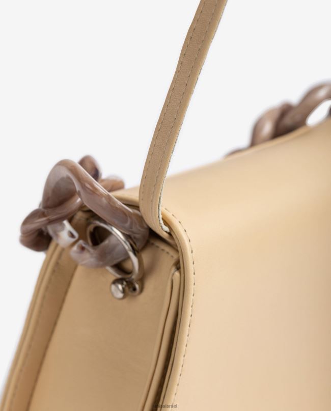 Unisa תיק יד עם שרשרת בז' נשים V2BP21220