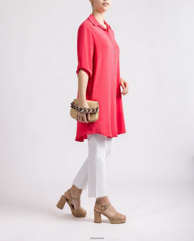 Unisa תיק יד עם שרשרת בז' נשים V2BP21220