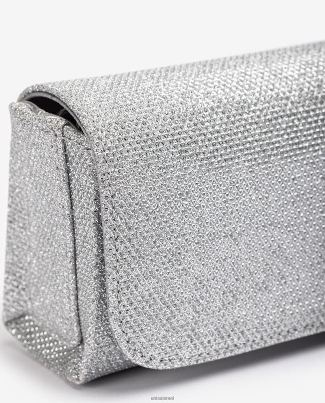 Unisa תיק יד קטן כסף נשים V2BP21225