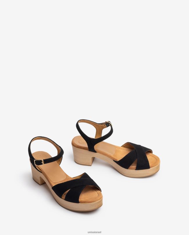 Unisa סנדל רצועה צולבת שָׁחוֹר נשים V2BP2122