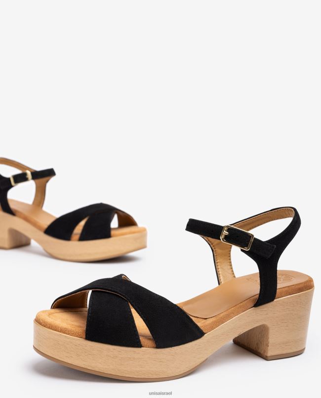 Unisa סנדל רצועה צולבת שָׁחוֹר נשים V2BP2122