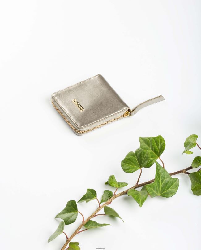 Unisa ארנק עור עם רוכסן זהב נשים V2BP21234