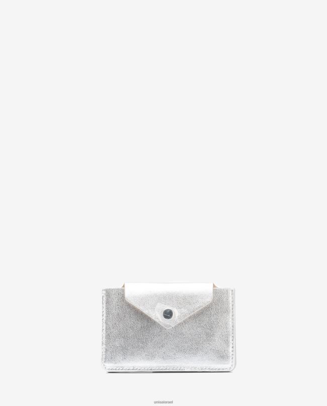 Unisa צבע בעל כרטיס עור כסף נשים V2BP21237