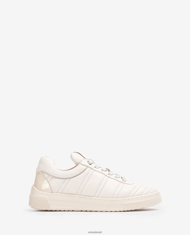 Unisa נעל ספורט בעלת אפקט קווילט לבן נשים V2BP21243