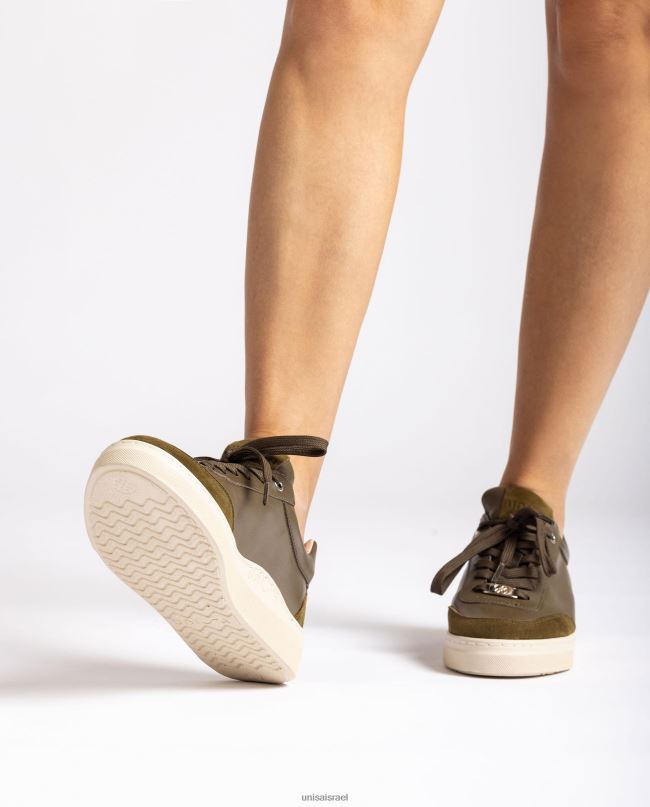 Unisa נעלי ספורט עם בוהן ועקב מנוגדים ירוק נשים V2BP21244