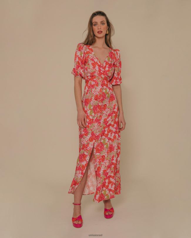 Unisa שמלת מידי זורמת פָּרָג נשים V2BP21247