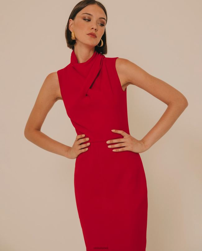 Unisa שמלה עם פתח מאחור אופנה נשים V2BP21256