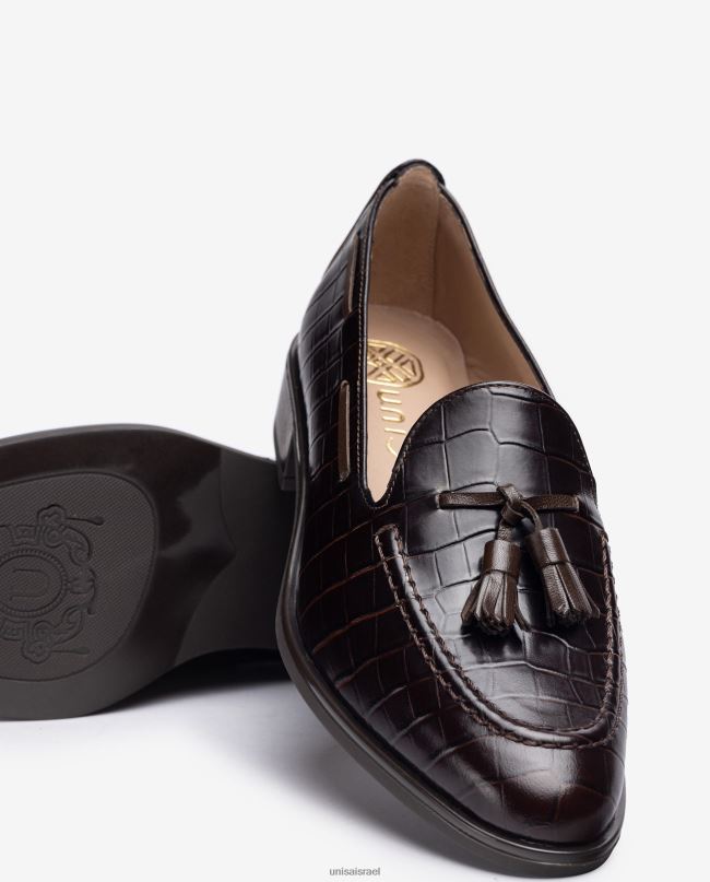 Unisa לופרס עם גדילים חום נשים V2BP21273