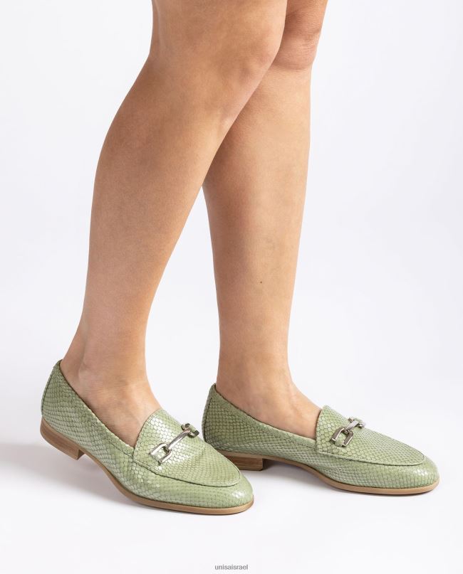 Unisa לופר מעור מובלט ירוק נשים V2BP21278