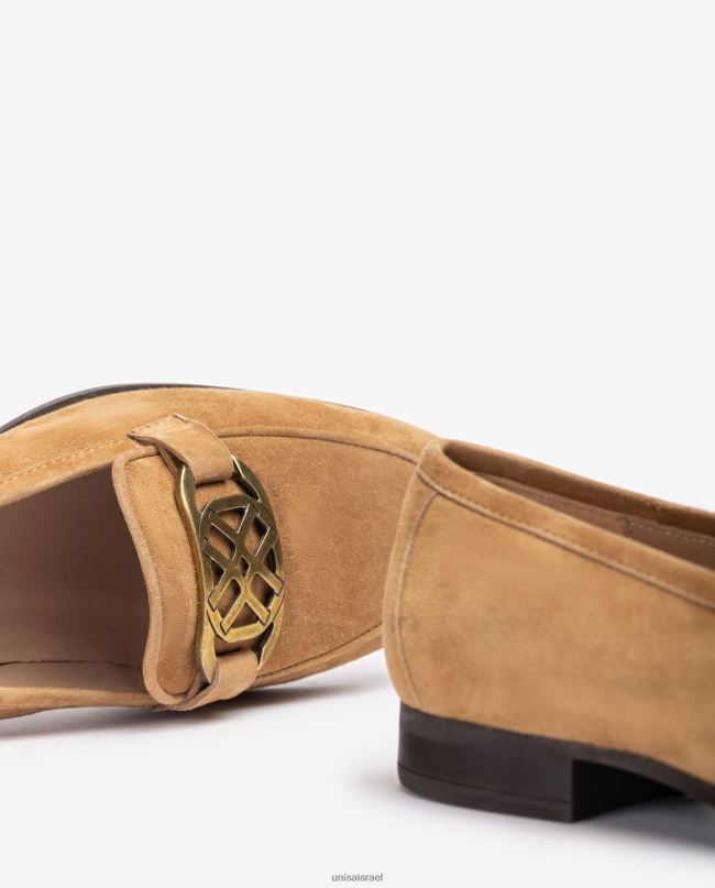 Unisa נעלי בית עם עיטור חום נשים V2BP21282