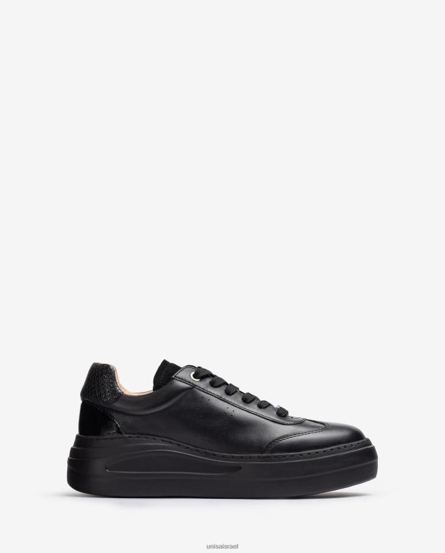 Unisa נעל ספורט מעור עם סוליית מקסי שָׁחוֹר נשים V2BP21292