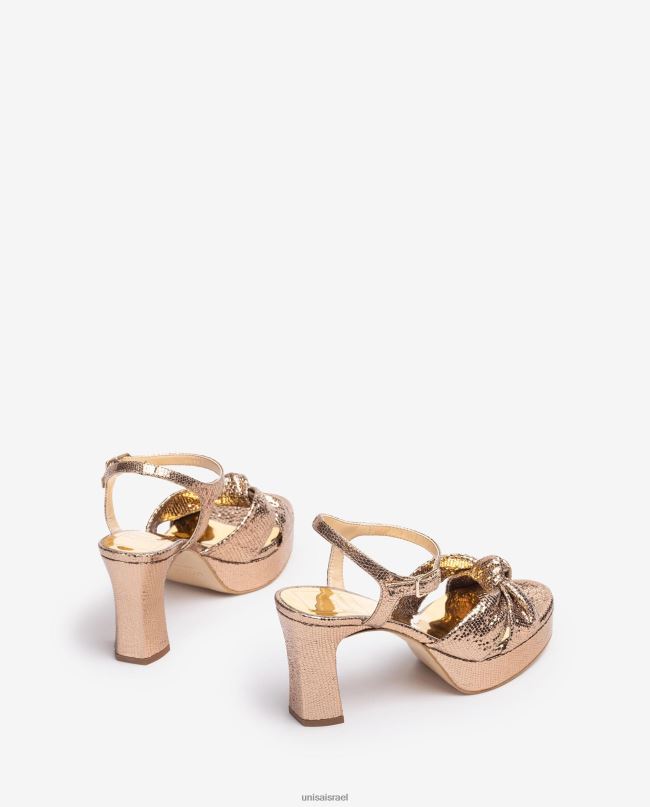 Unisa סנדל עם רצועות מסוקסות בְּרוֹנזָה נשים V2BP21309