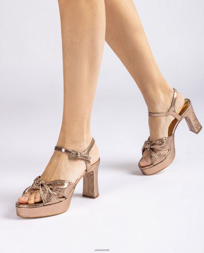 Unisa סנדל עם רצועות מסוקסות בְּרוֹנזָה נשים V2BP21309
