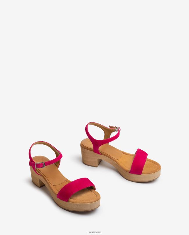 Unisa סנדל עקב בלוק נמוך וָרוֹד נשים V2BP2130