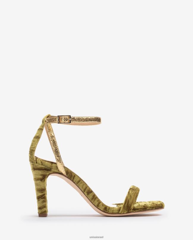 Unisa סנדל קטיפה ירוק נשים V2BP21314