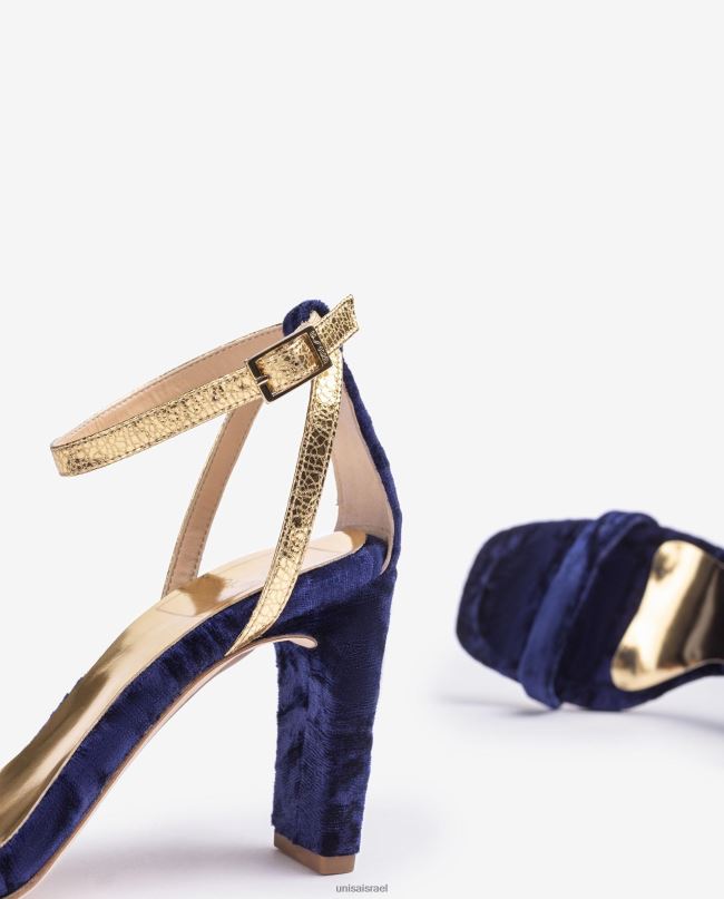 Unisa סנדל קטיפה כְּחוֹל נשים V2BP21315